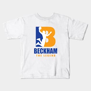 Beckham Custom Player Basketball Your Name The Legend Kids T-Shirt